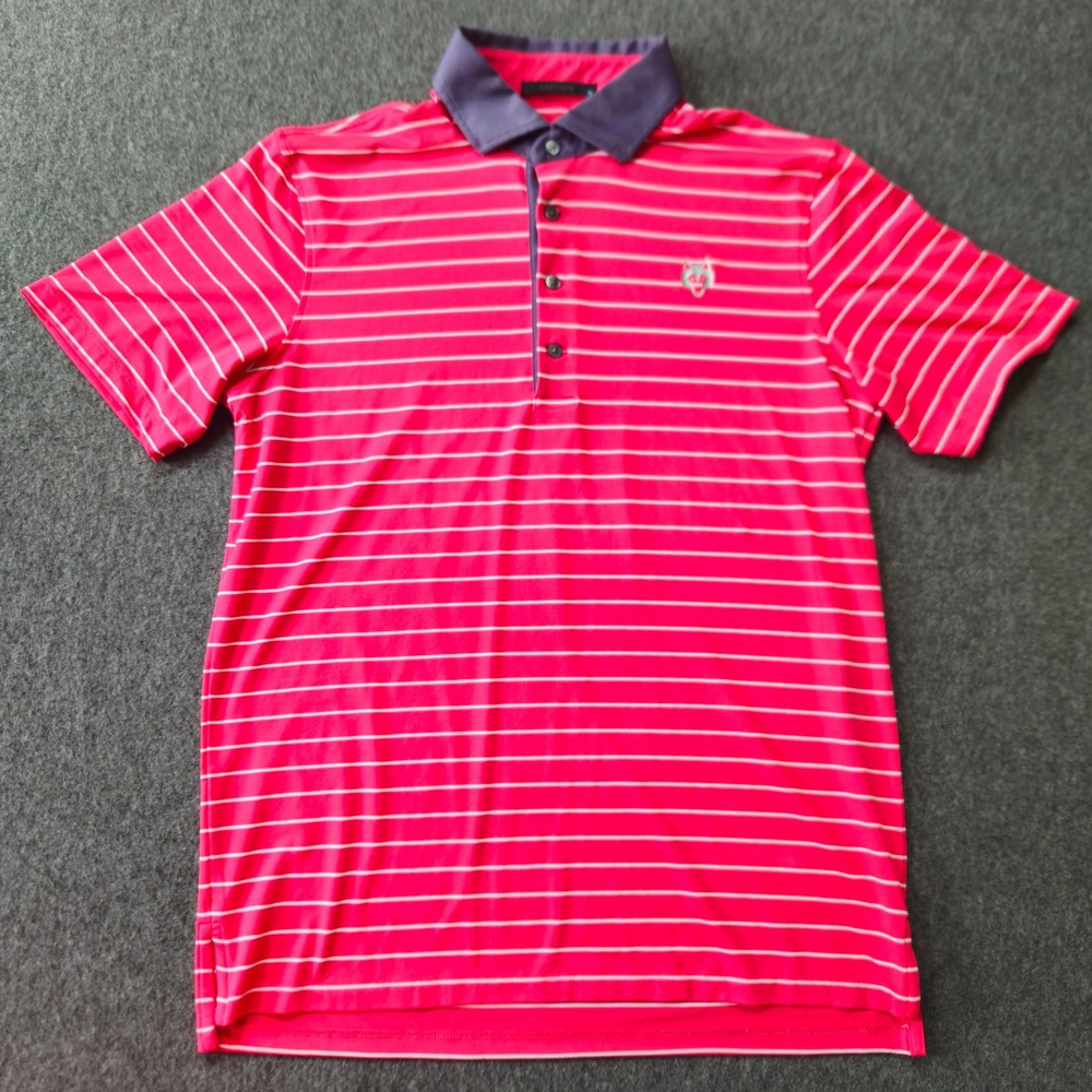 GREYSON Striped Golf Polo Medium Golfcore Activewear Athleisure Coutntry Club